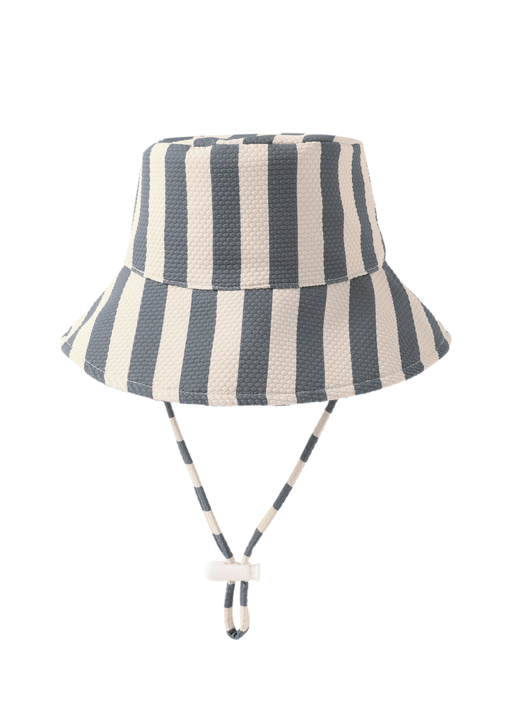 Bucket Hat || Retro Stripe Ocean
