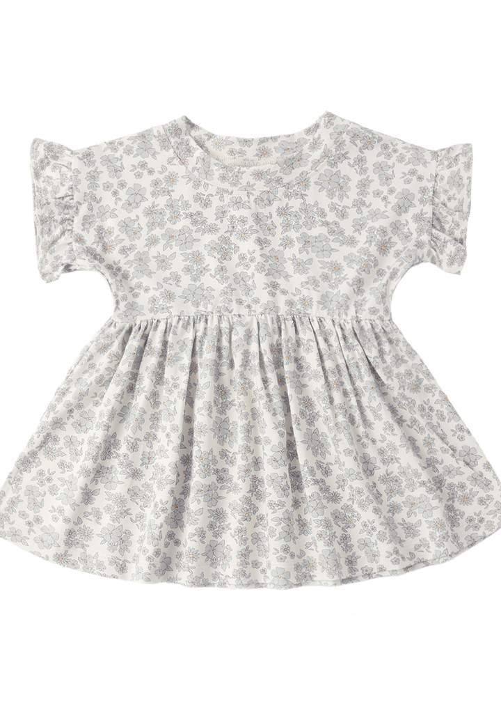 Bamboo Babydoll Dress || Blue Floral