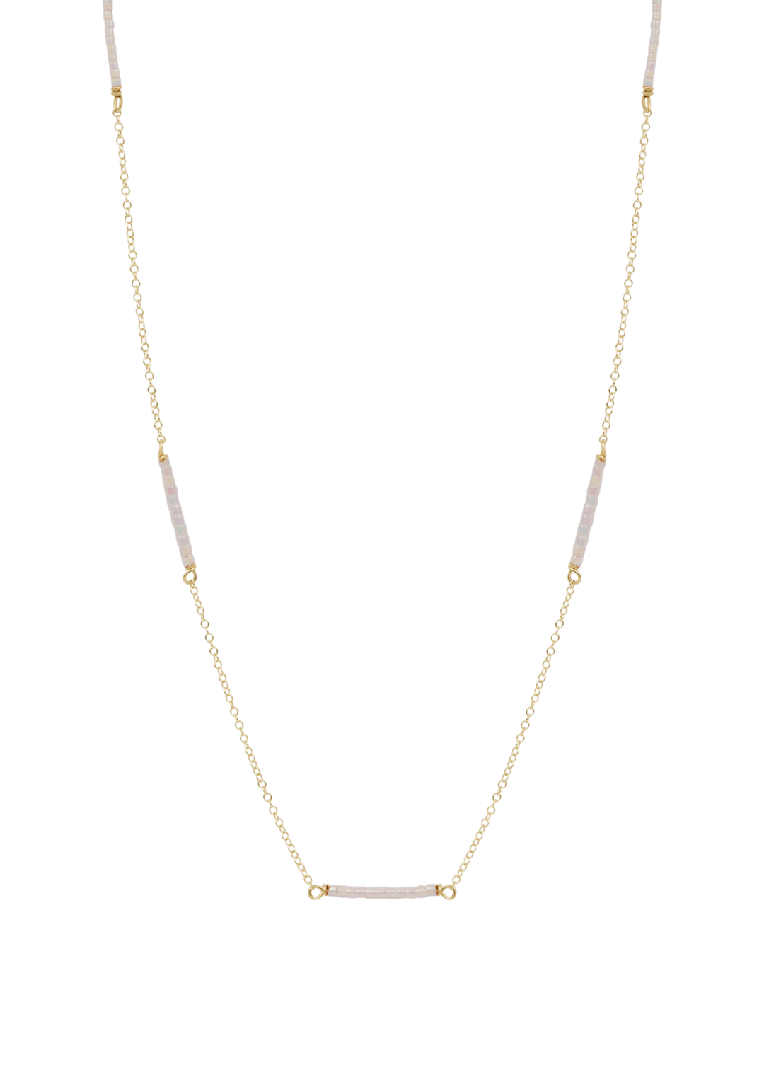 15" Choker Simplicity Chain Gold - Hope Bliss - Silky White