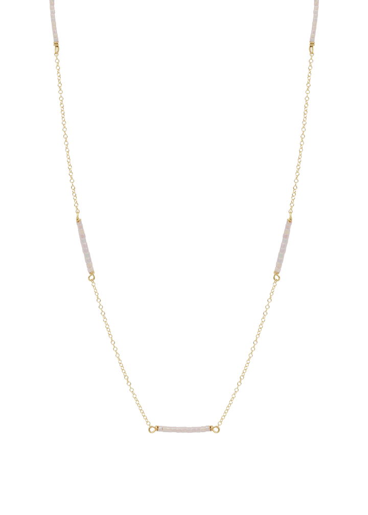 15" Choker Simplicity Chain Gold - Hope Bliss - Silky White