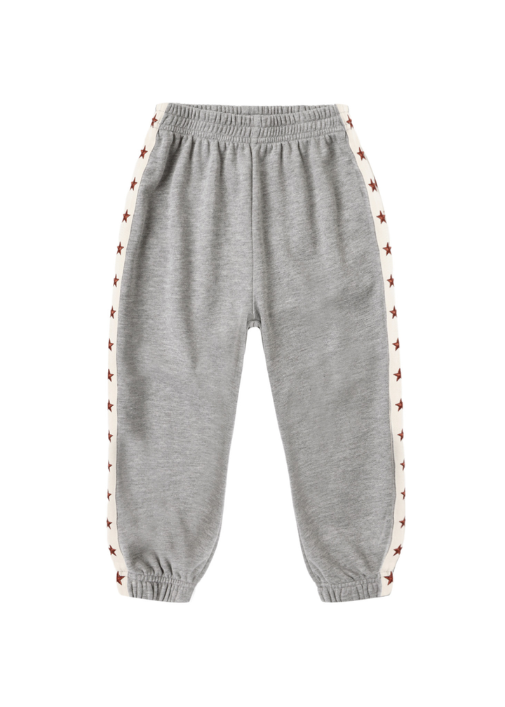 Paneled Sweatpant || Heathered Dusty Blue
