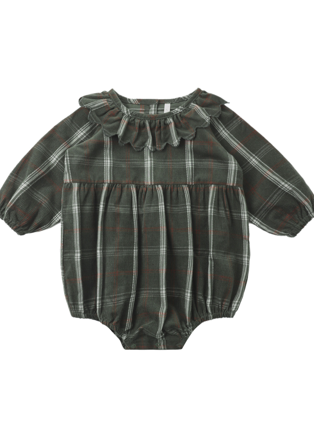 Freya Romper || Holiday Plaid