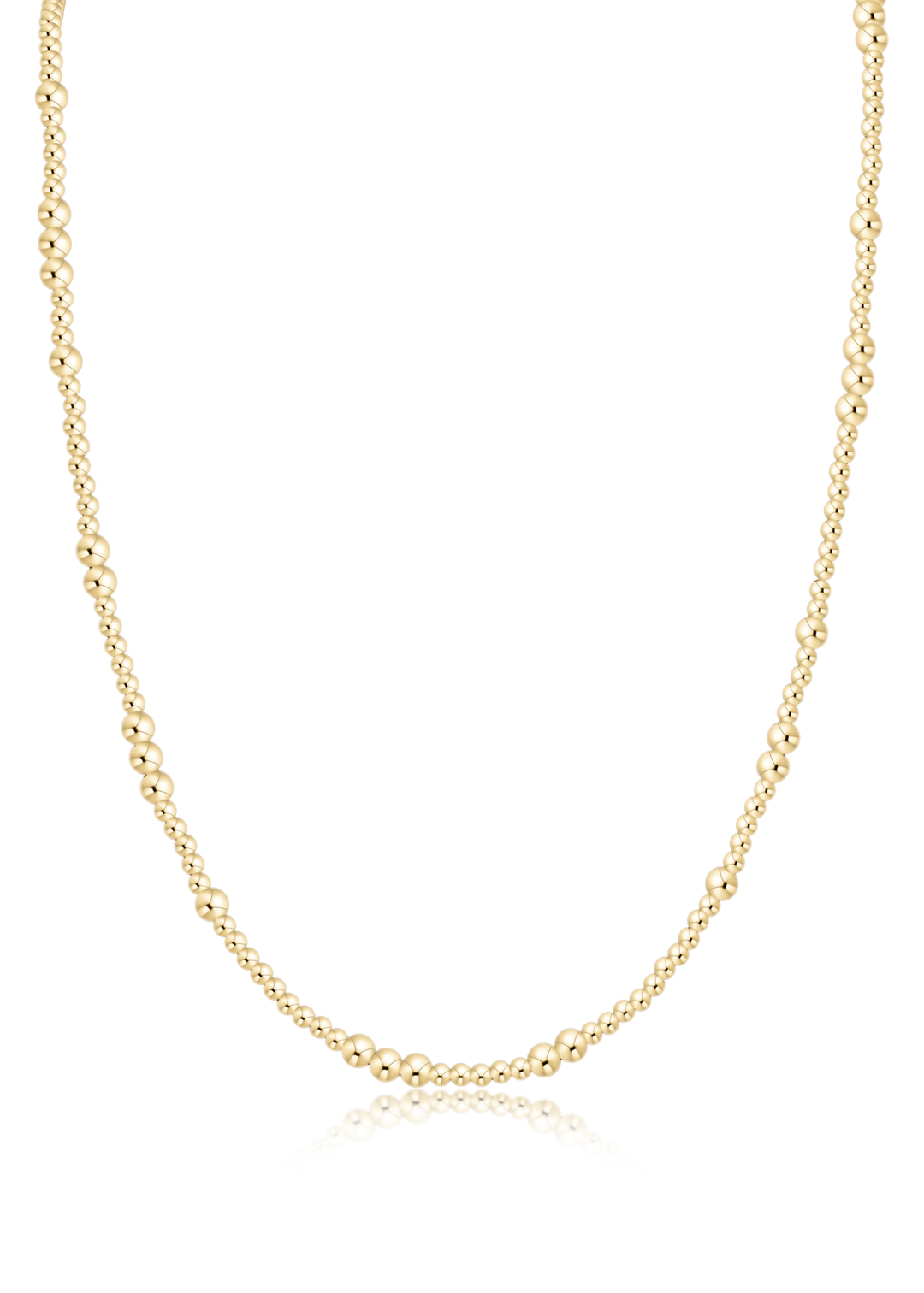 15" Choker Beaded - Hope Unwritten Gold 3mm