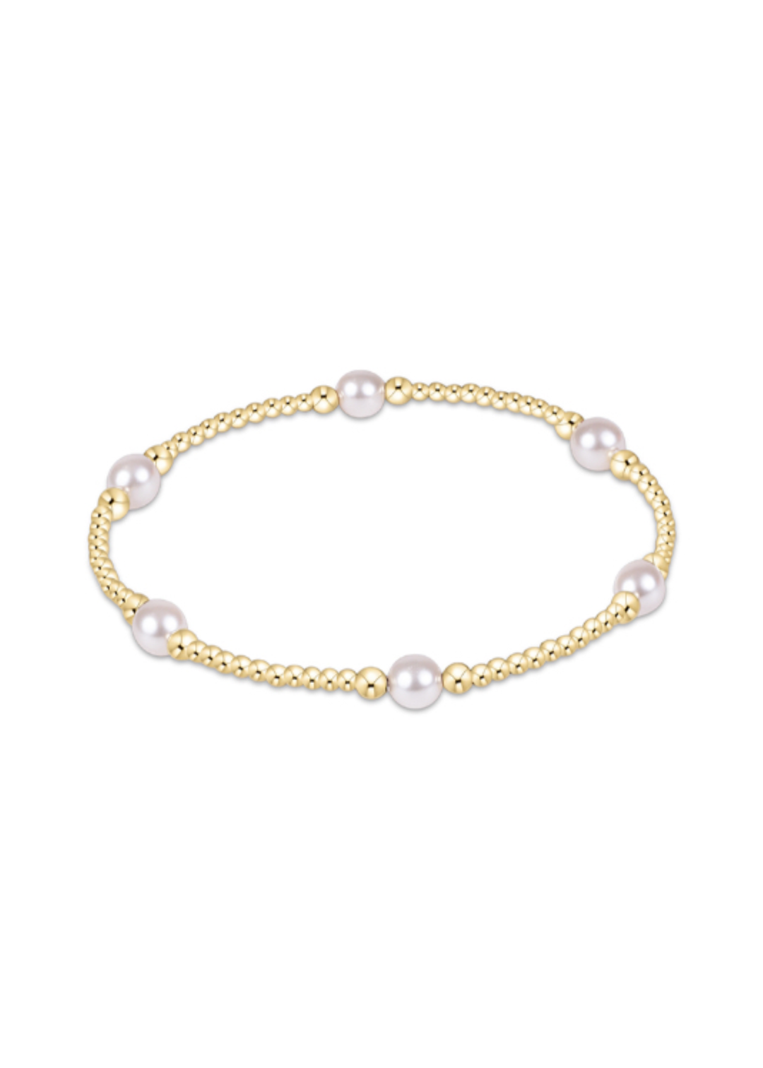 Purpose Pearl 5mm Gold Bracelet