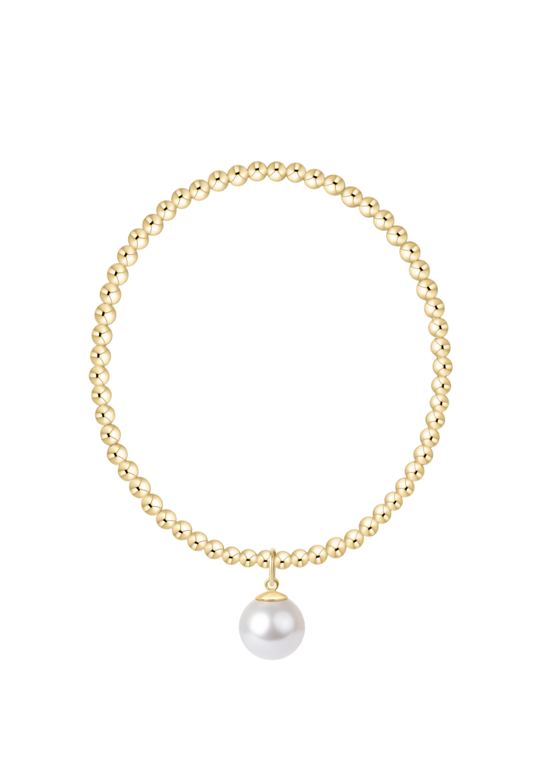 Enewton Extends - Classic Gold 3mm Bracelet - Classic Pearl 10mm Charm