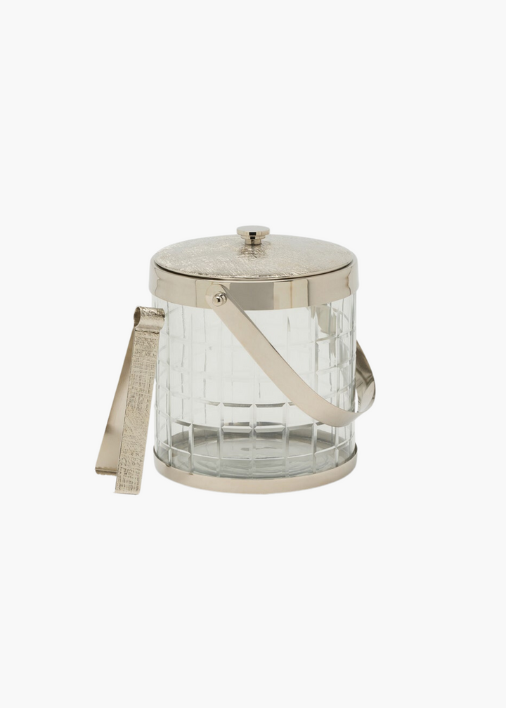Sevasti Nickel Ice Bucket & Tongs