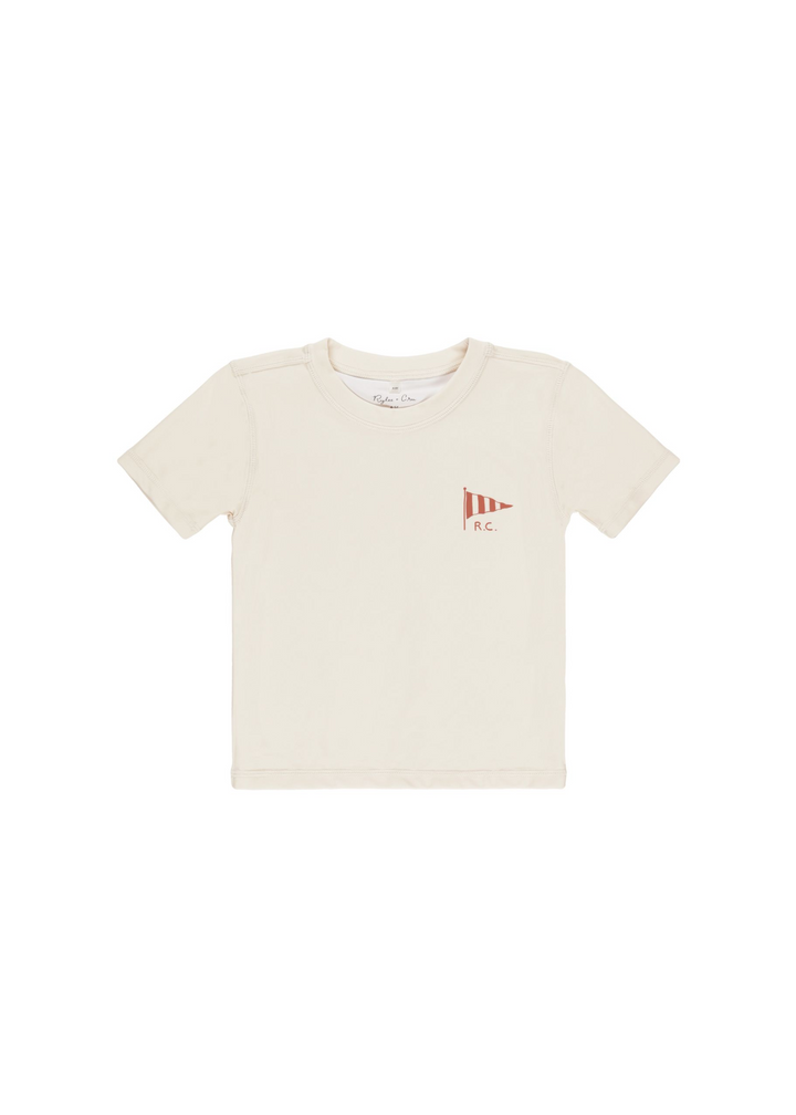 SHORT SLEEVE RASHGUARD || NATURAL