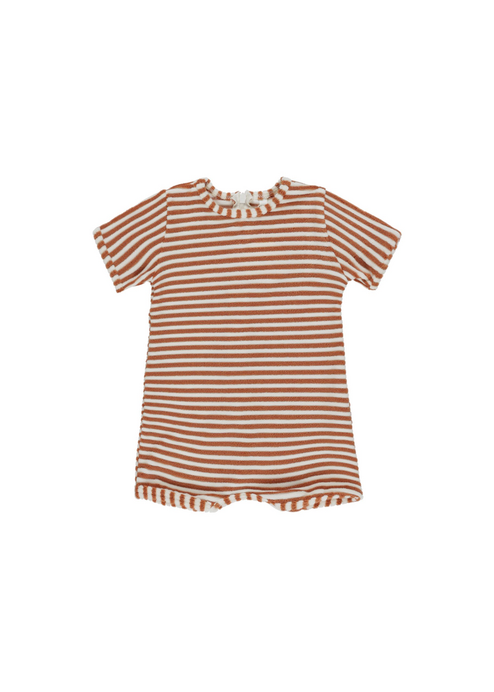 SHORTY ONE-PIECE || POPPY STRIPE