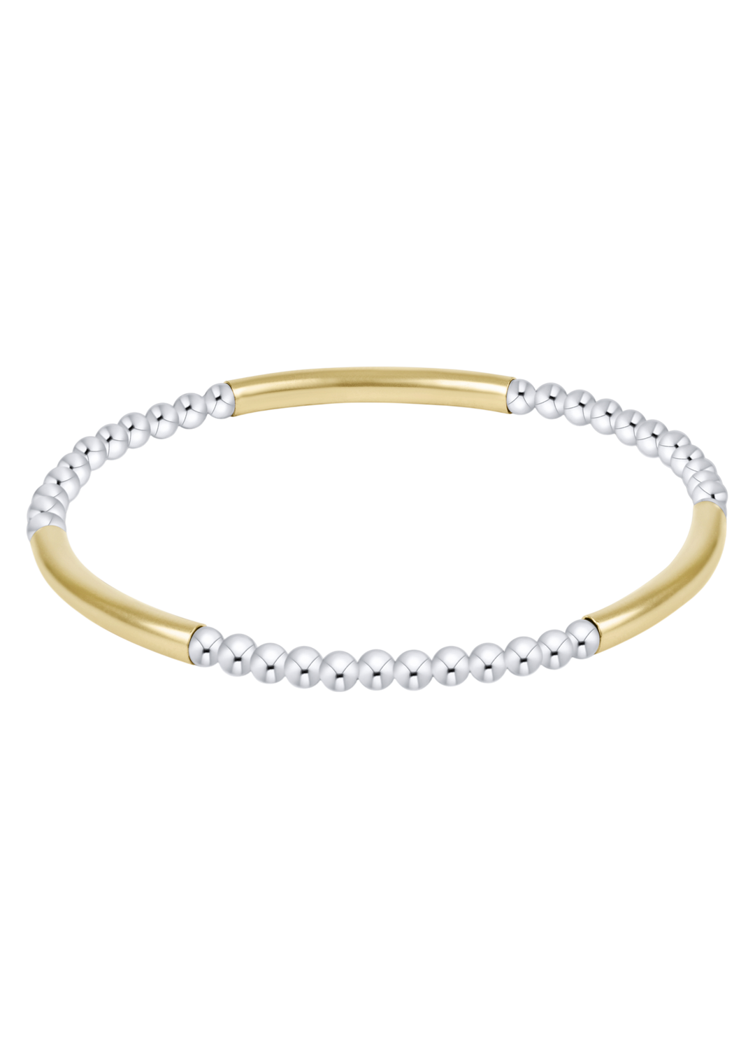 Bliss Bar Pattern Mixed Metal 3mm Bracelet