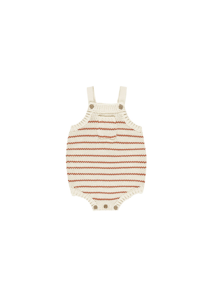 ASHTON KNIT ROMPER || POPPY STRIPE