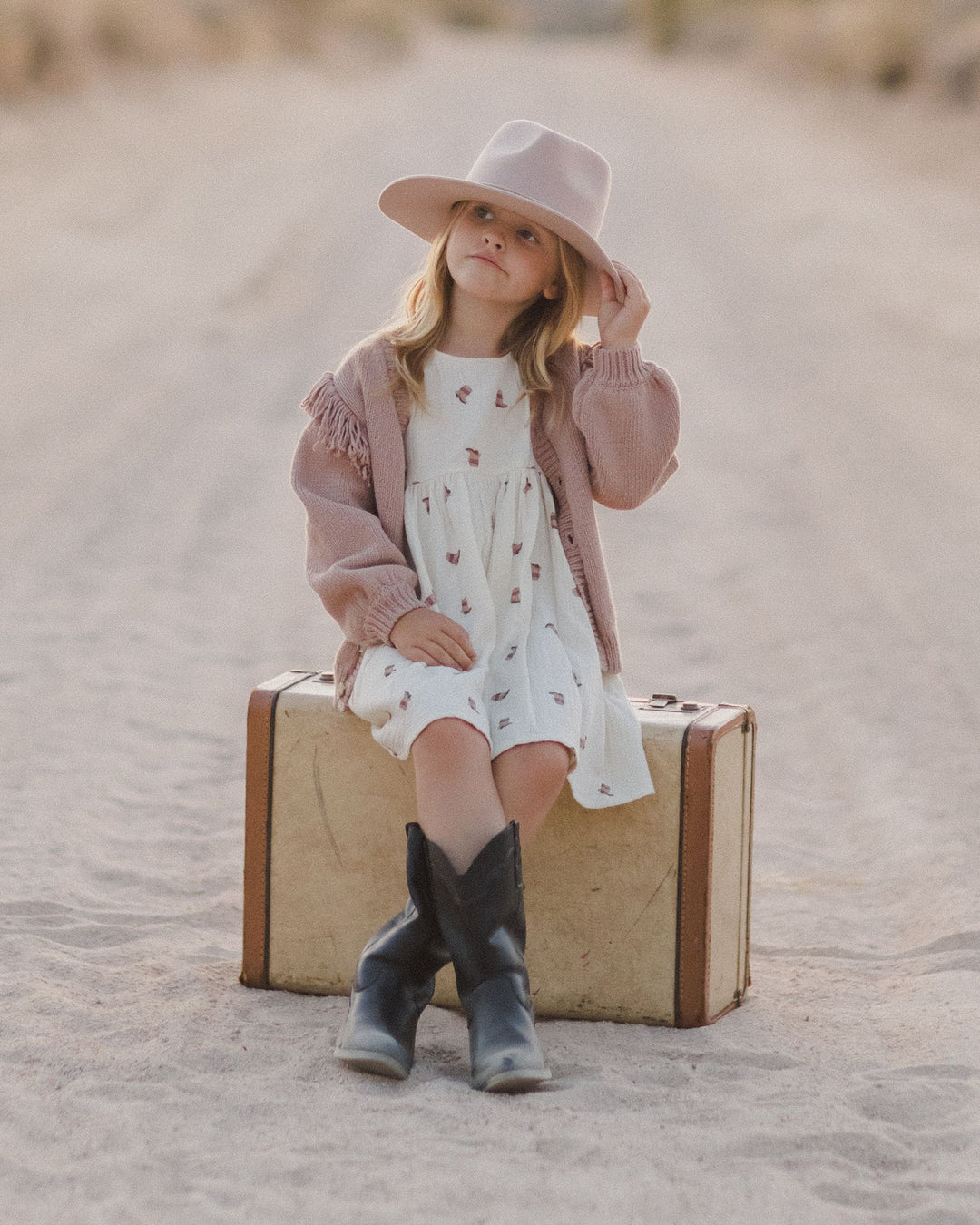 Fringe Cardigan || Rose-FINAL SALE