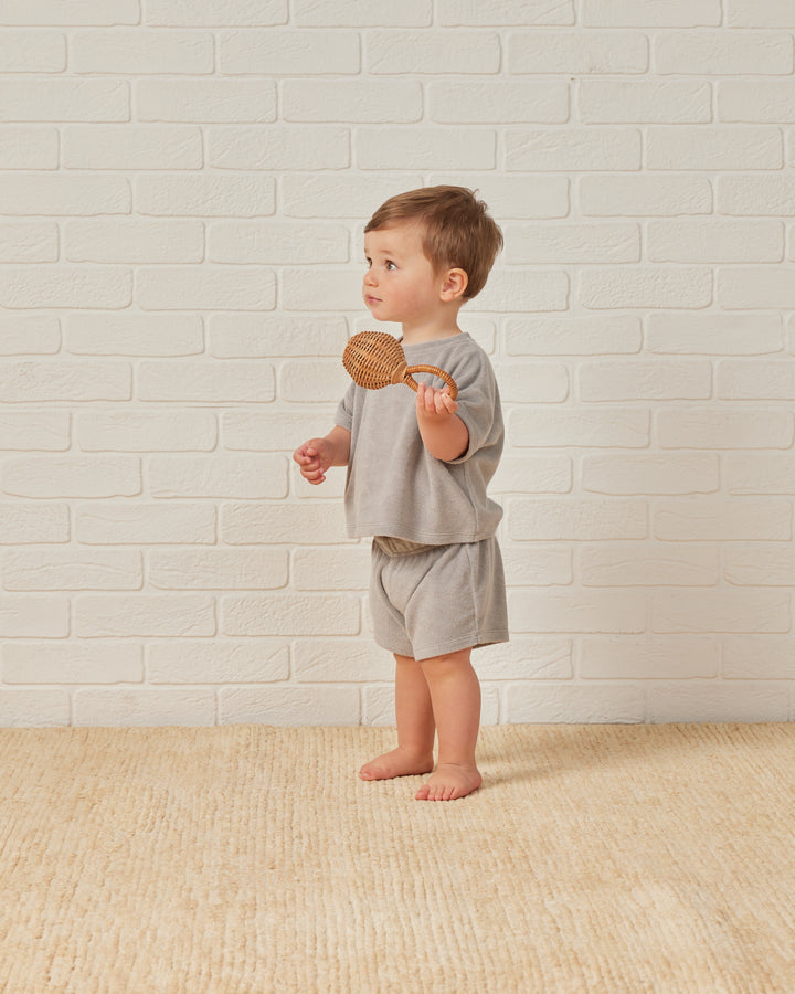 terry tee + shorts set || periwinkle - FINAL SALE