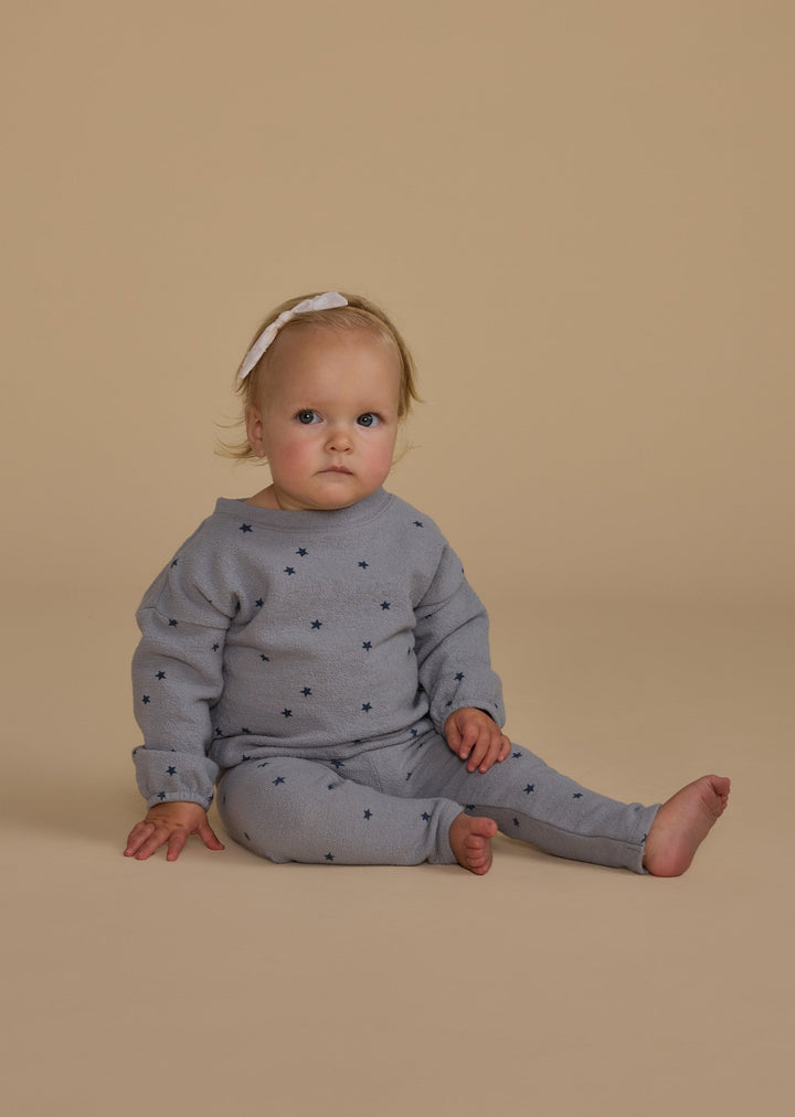 Spongey Knit Set || Blue Stars-FINAL SALE