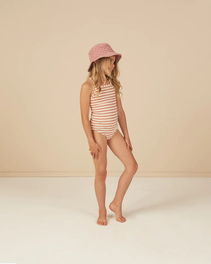 Sky One-Piece || Pink Stripe - FINAL SALE