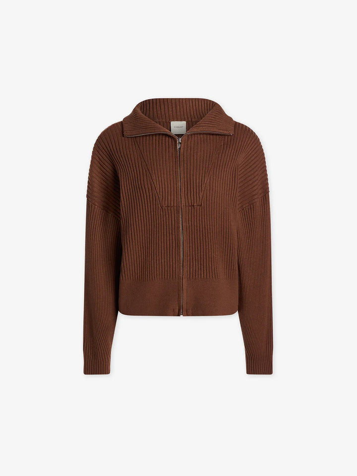 Carmen Rib Knit Zip Through