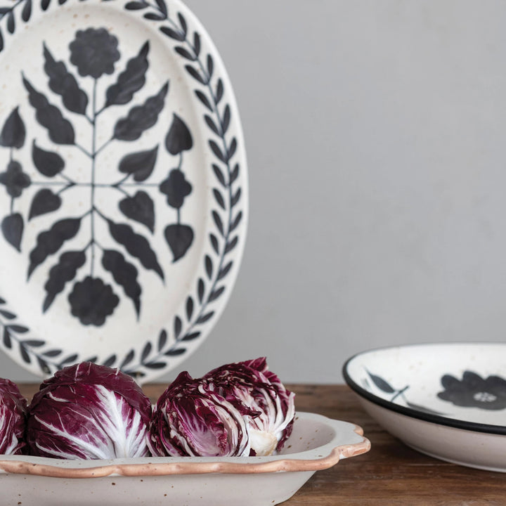 Floral Hand Painted Platter