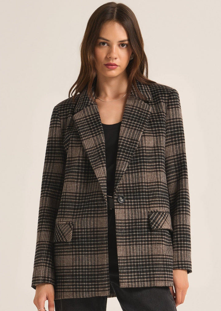 Kingston Relaxed Plaid Blazer - FINAL SALE