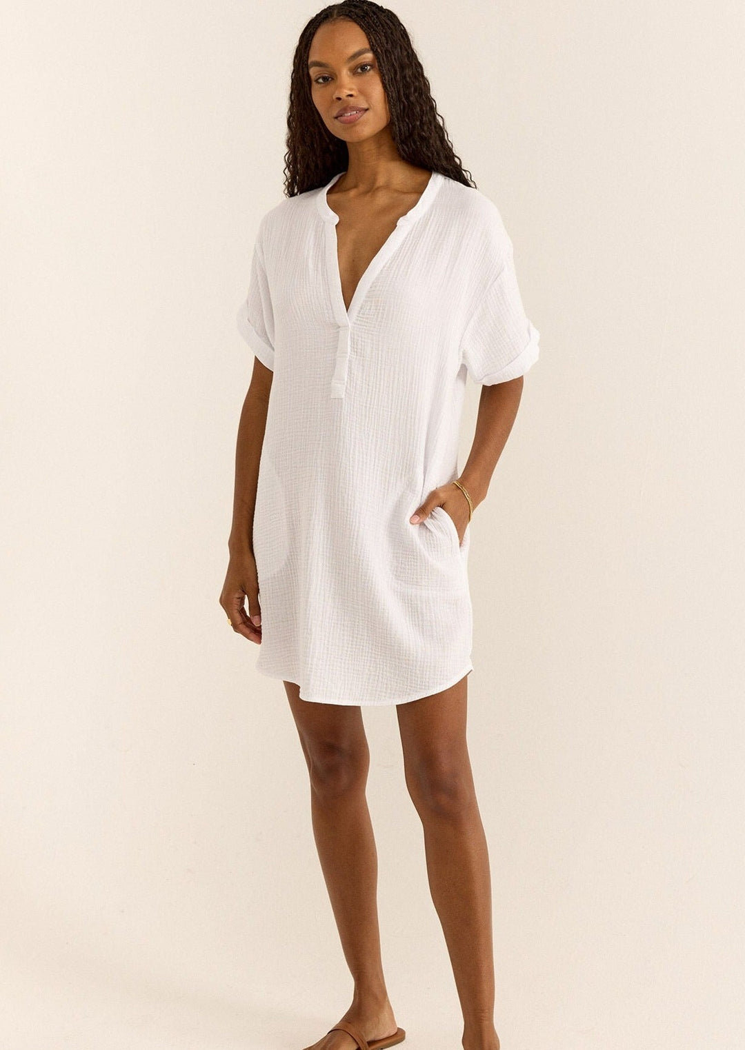 Talia Gauze Mini Dress