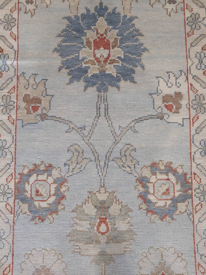 Vintage Mid-Century Turkish Oushak Rug - 3′ × 6′1″ - Macy Carlisle
