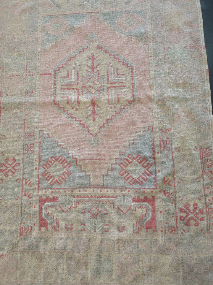 Vintage Mid-Century Turkish Oushak Rug - 3′11″ × 6′1″ - Macy Carlisle