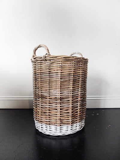 Natural Rattan Basket - Medium - Macy Carlisle