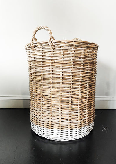 Natural Rattan Basket - Large - Macy Carlisle