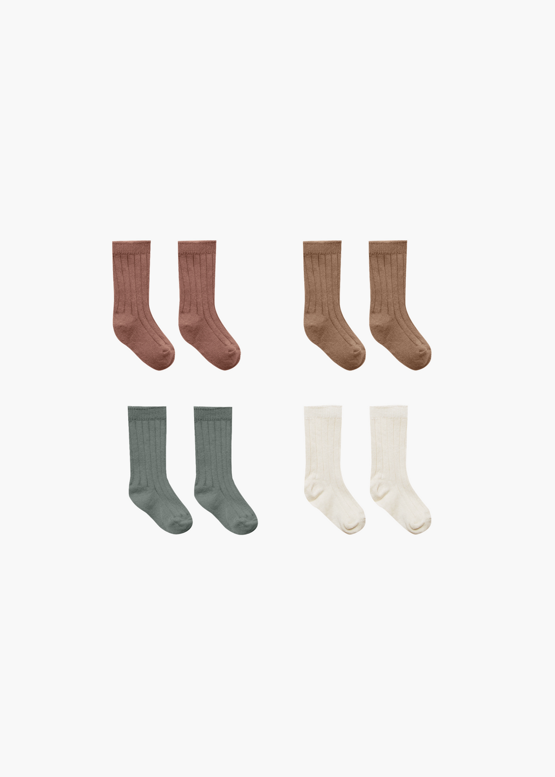 Socks, Set of 4 | Ivory, Dusk, Pecan, Cocoa - FINAL SALE
