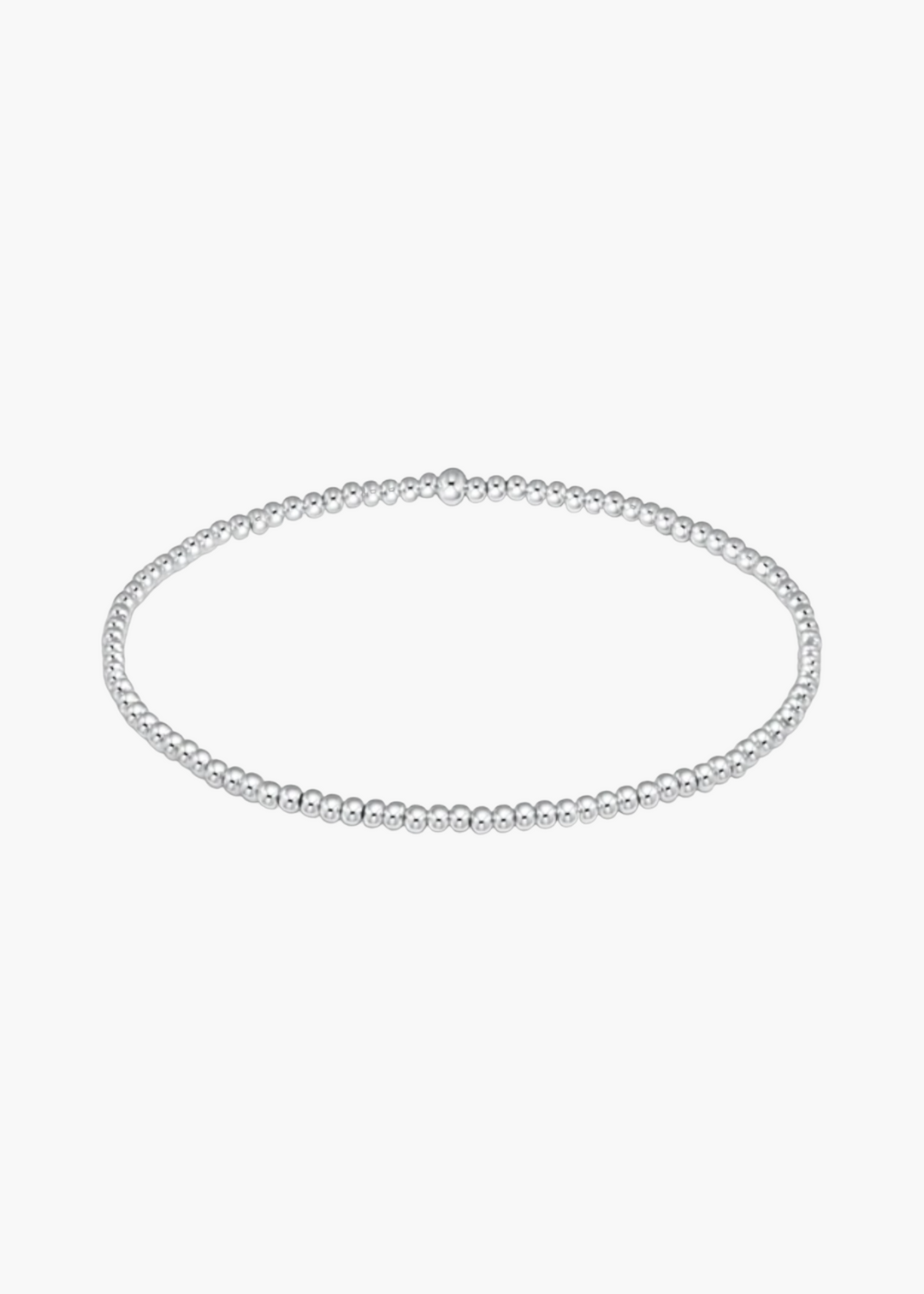 Classic Sterling 2mm Bead Bracelet