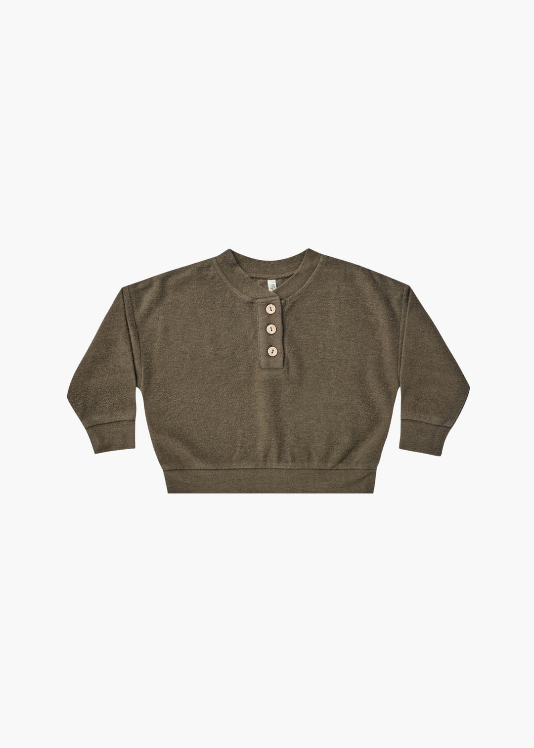 Henley Sweatshirt | Army - FINAL SALE
