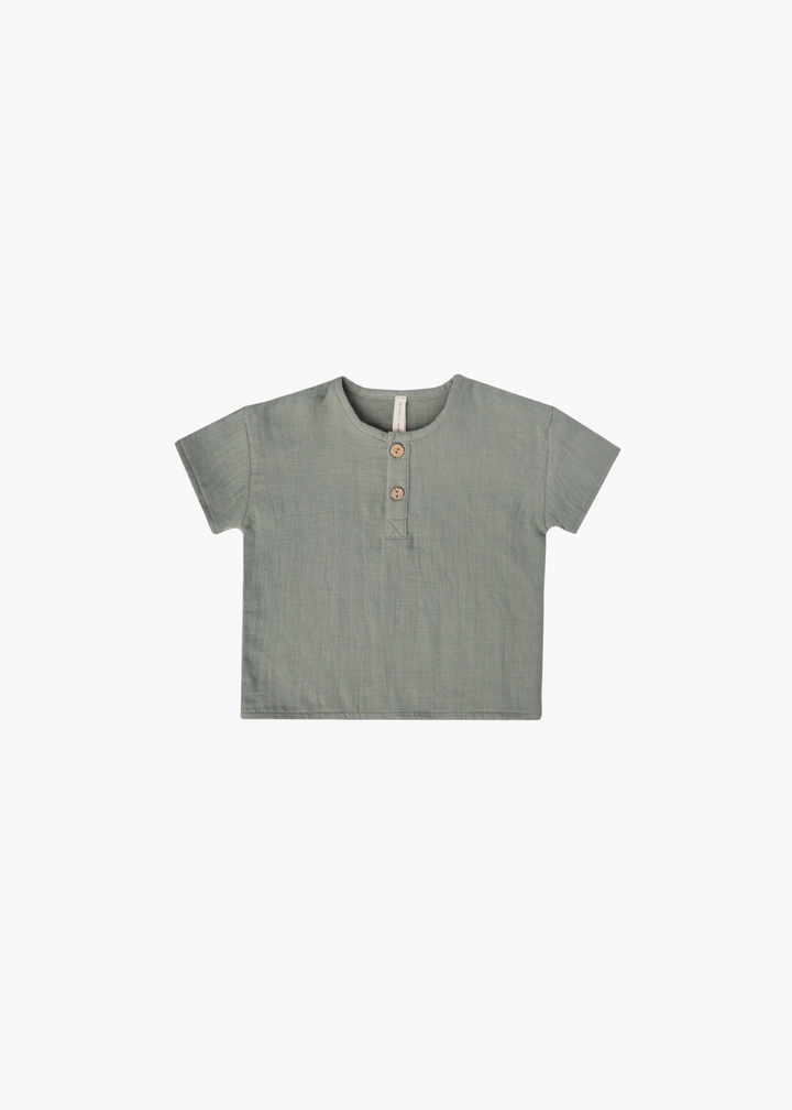 henry top | sea green - FINAL SALE