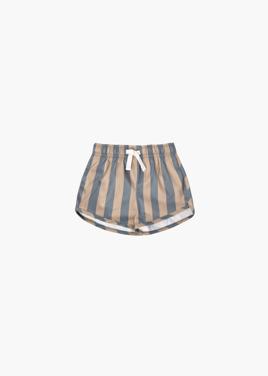 boys swim shorts | ocean + latte stripe - FINAL SALE