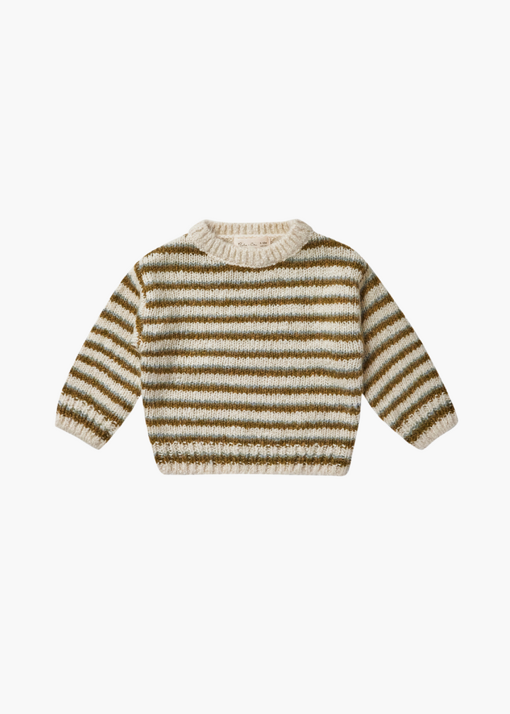 Aspen Sweater || Chartreuse Stripe - FINAL SALE