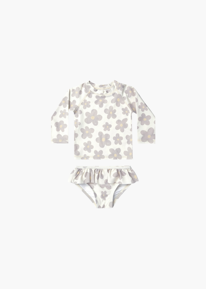 rashguard girls set || retro floral - FINAL SALE