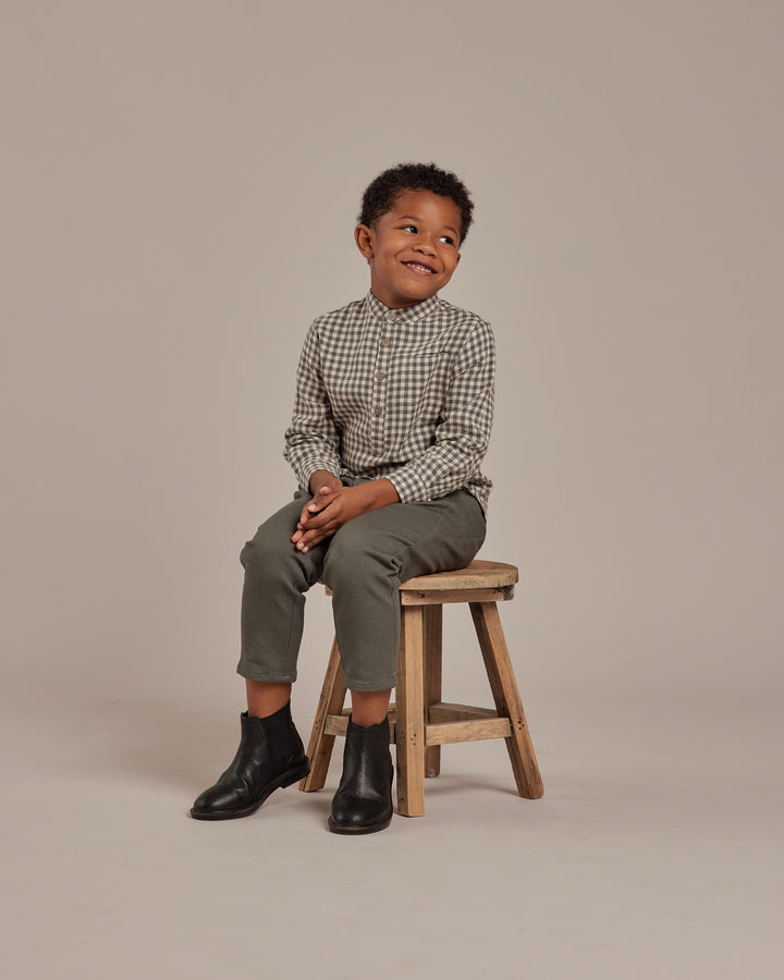 Mason Shirt | Marine Gingham - FINAL SALE