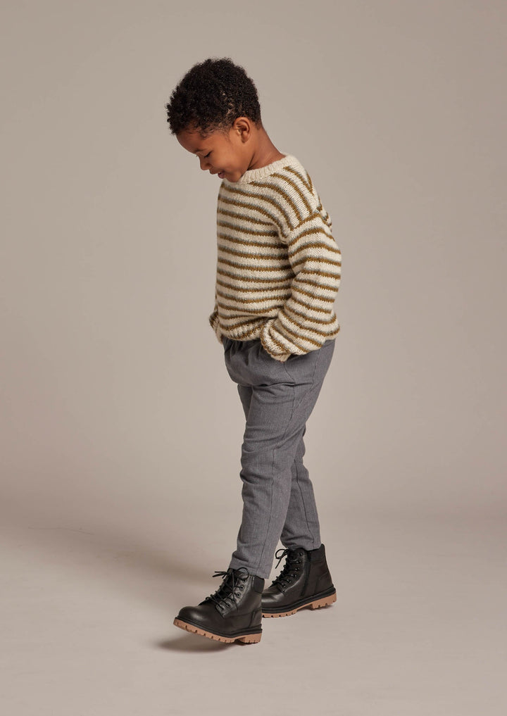 Aspen Sweater || Chartreuse Stripe - FINAL SALE