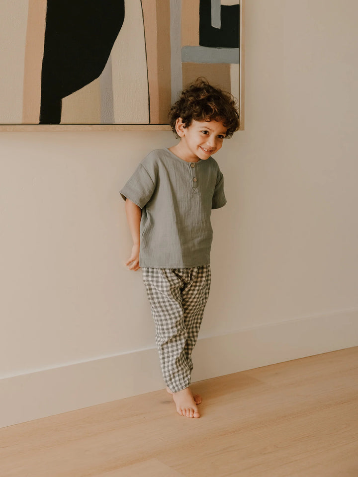 henry top | sea green - FINAL SALE