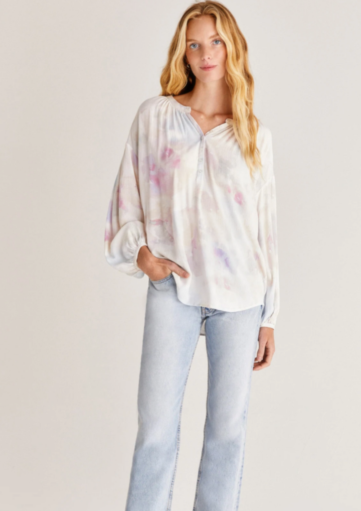 Bayfront Watercolor Top - FINAL SALE