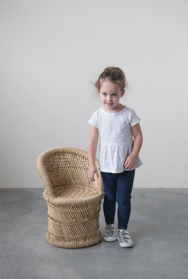 Bamboo + Rope Kids Chair