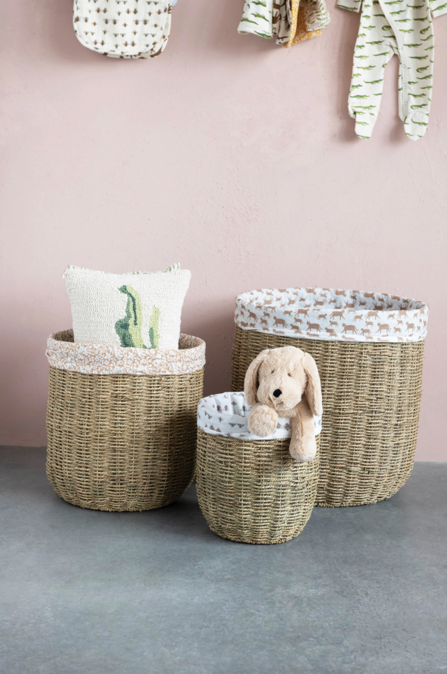 Patterned Laundry Baskets