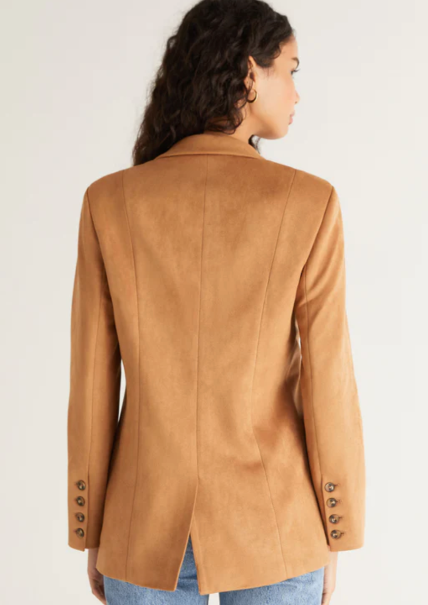 Sandelle Faux Suede Blazer