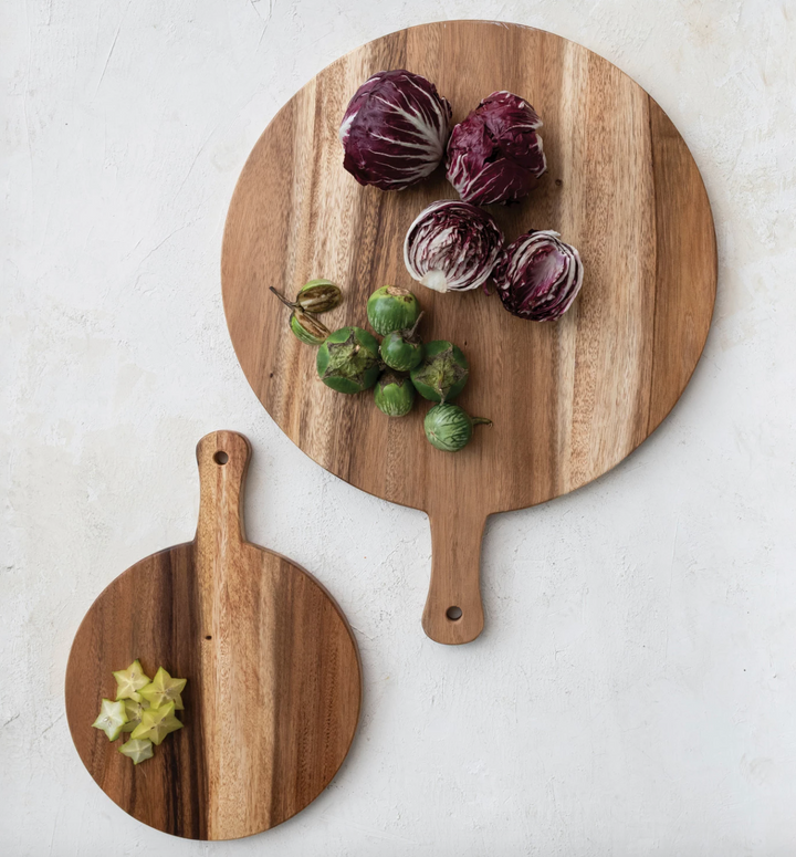 Natural Round Cutting Board