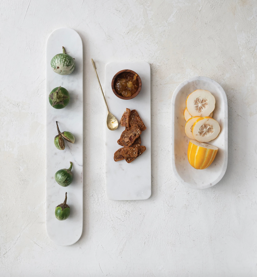 Marble Oval Serving Board