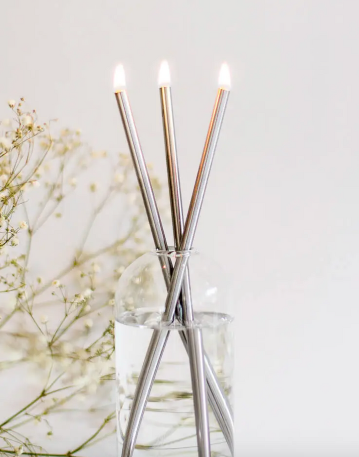 Silver Everlasting Candle